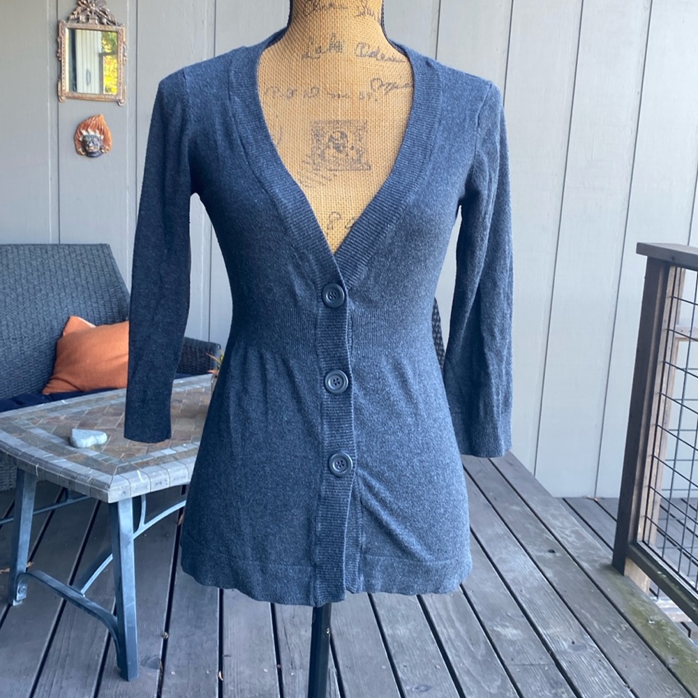Gray cardigan